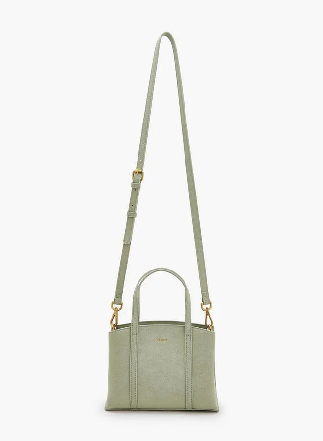 سيليست Textured Tote Bag With Double Handles